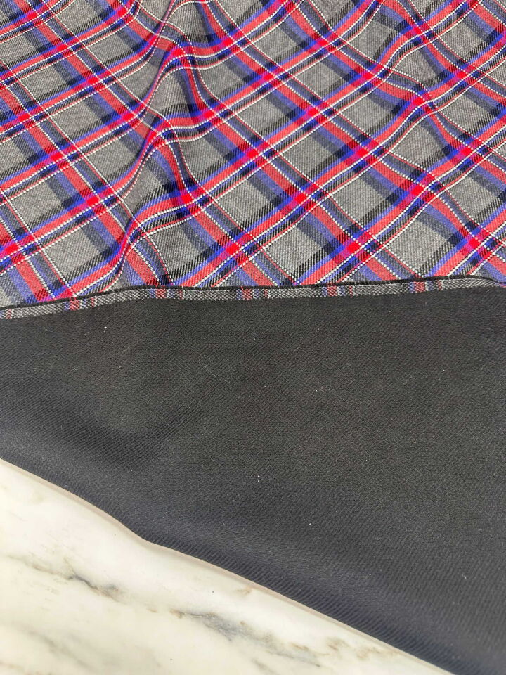 Ekose Desen Celik Penye Likralı Yumuşak