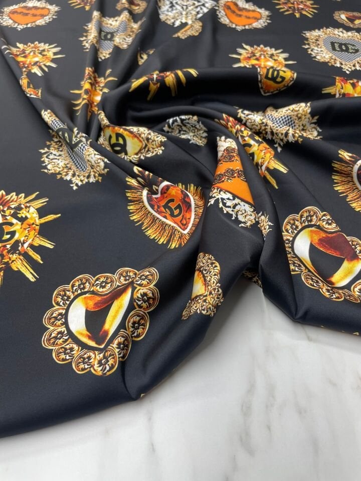 DG Desen Elbiselik Gömleklik Tivil Saten Kumaş