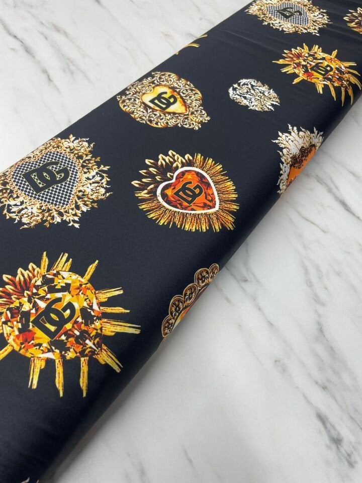 DG Desen Elbiselik Gömleklik Tivil Saten Kumaş