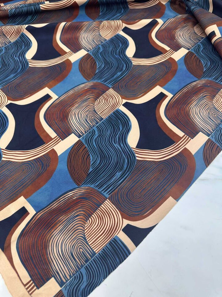 Desenli Windeks Süet Dökümlü Yumuşak Dokuya Sahip