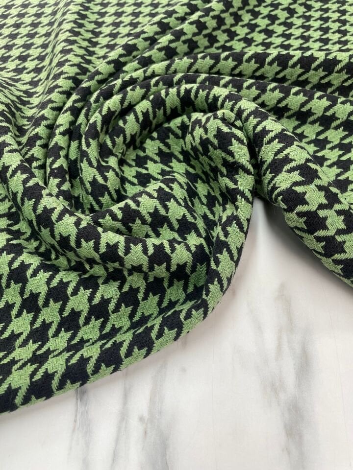 Yeşil Şanel Elbiselik Kumaş