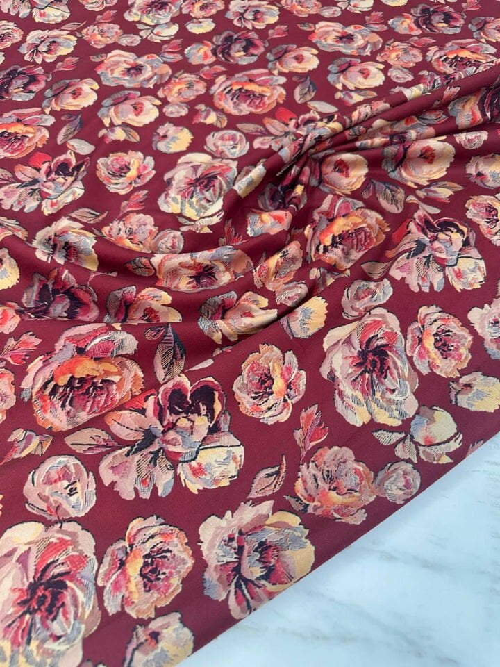 Desenli Windeks Süet Yumuşak Dökümlü Yapıya Sahip