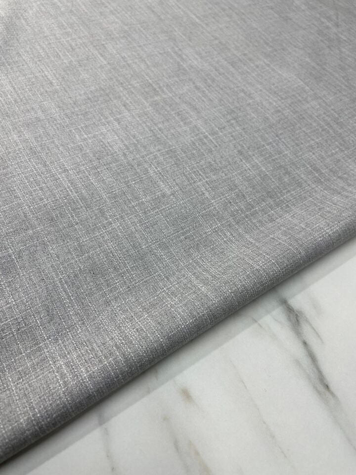 Gri Tivl Dokuma Eteklik Pantolonluk  Poliviskon Kumaş