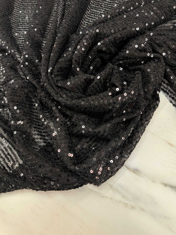 Siyah Zara Payet Elbise Şalvar Abiye