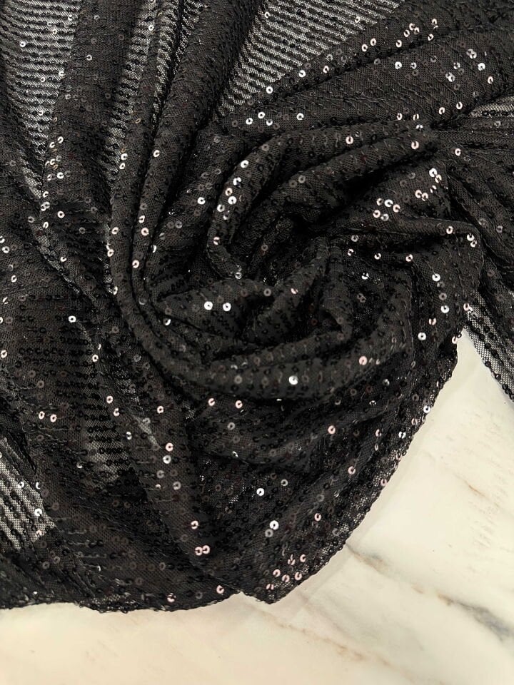 Siyah Zara Payet Elbise Şalvar Abiye