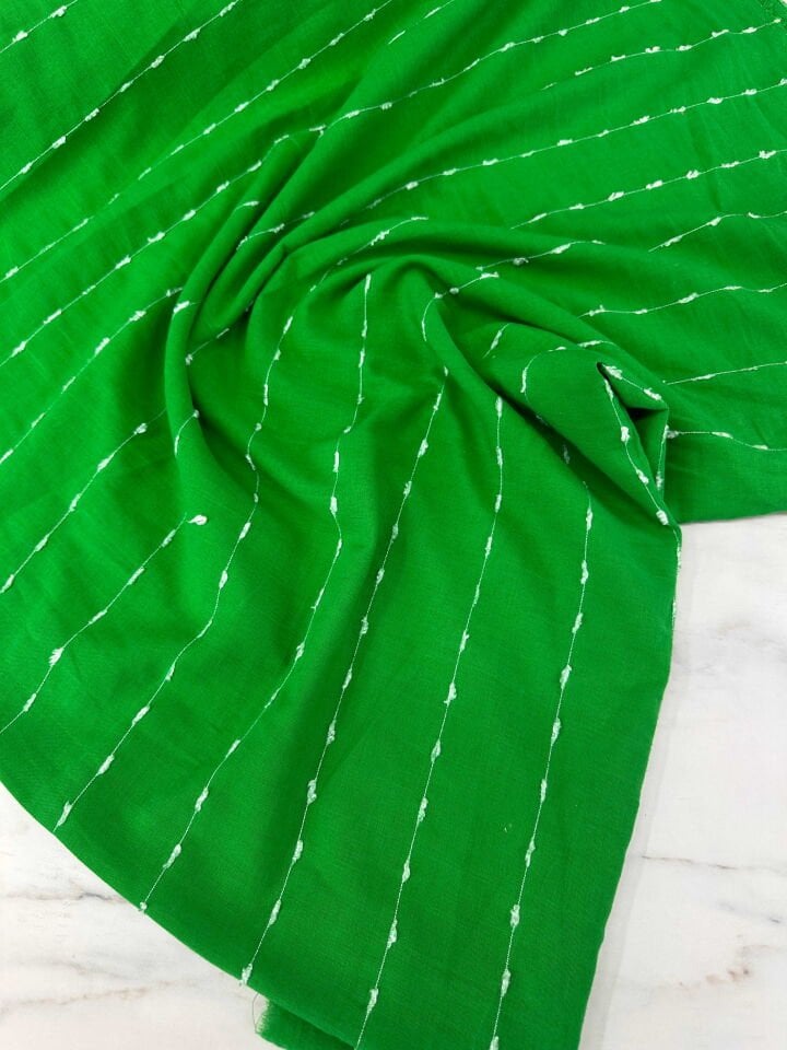 Yeşil Yüzde Yüz Pamuklu Elbise Etek Gömlek Tunik