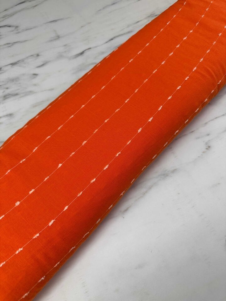 Turuncu Yüzde Yüz Pamuk Elbise Etek Gömlek Tunik