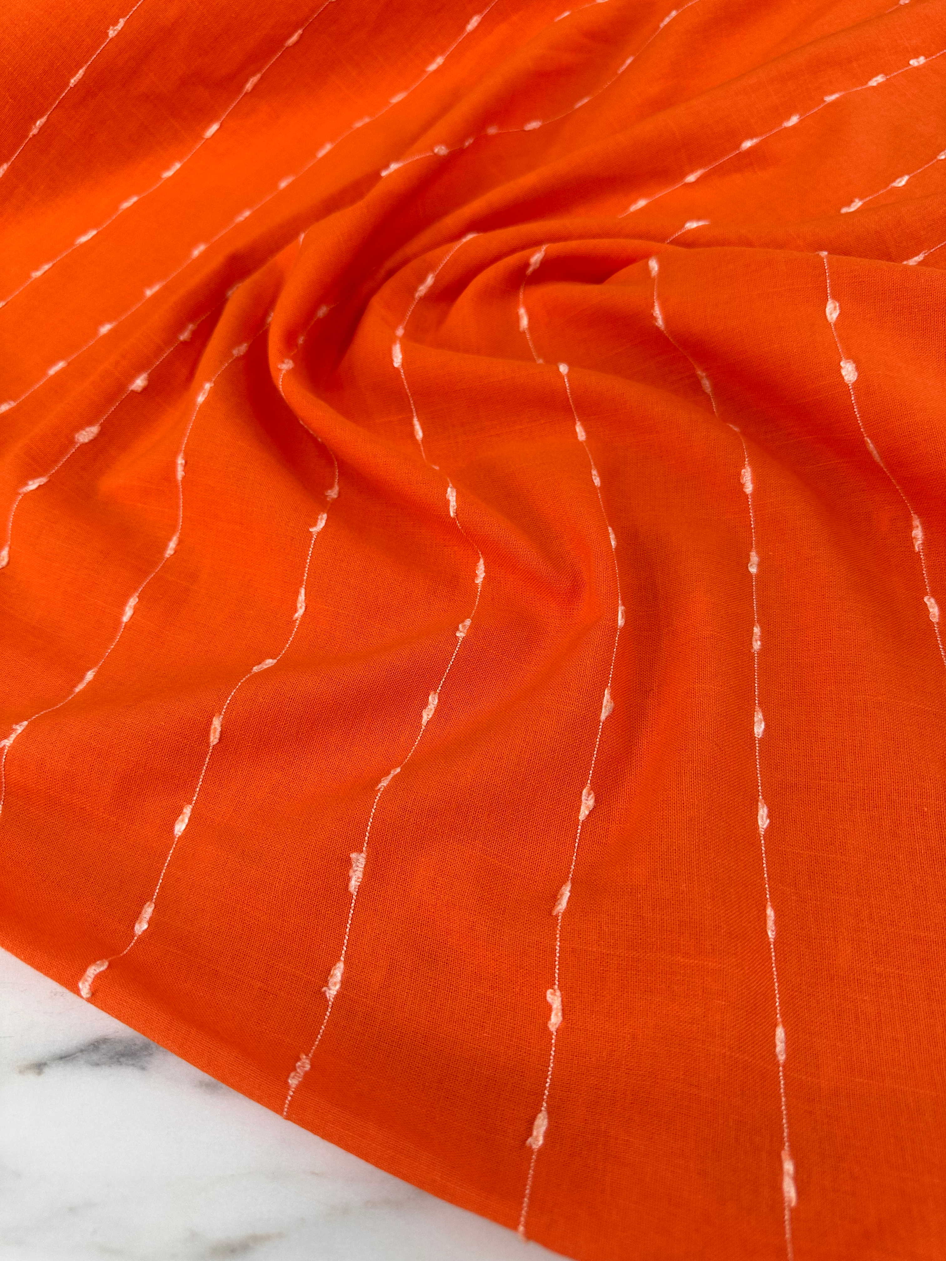 Turuncu Yüzde Yüz Pamuk Elbise Etek Gömlek Tunik