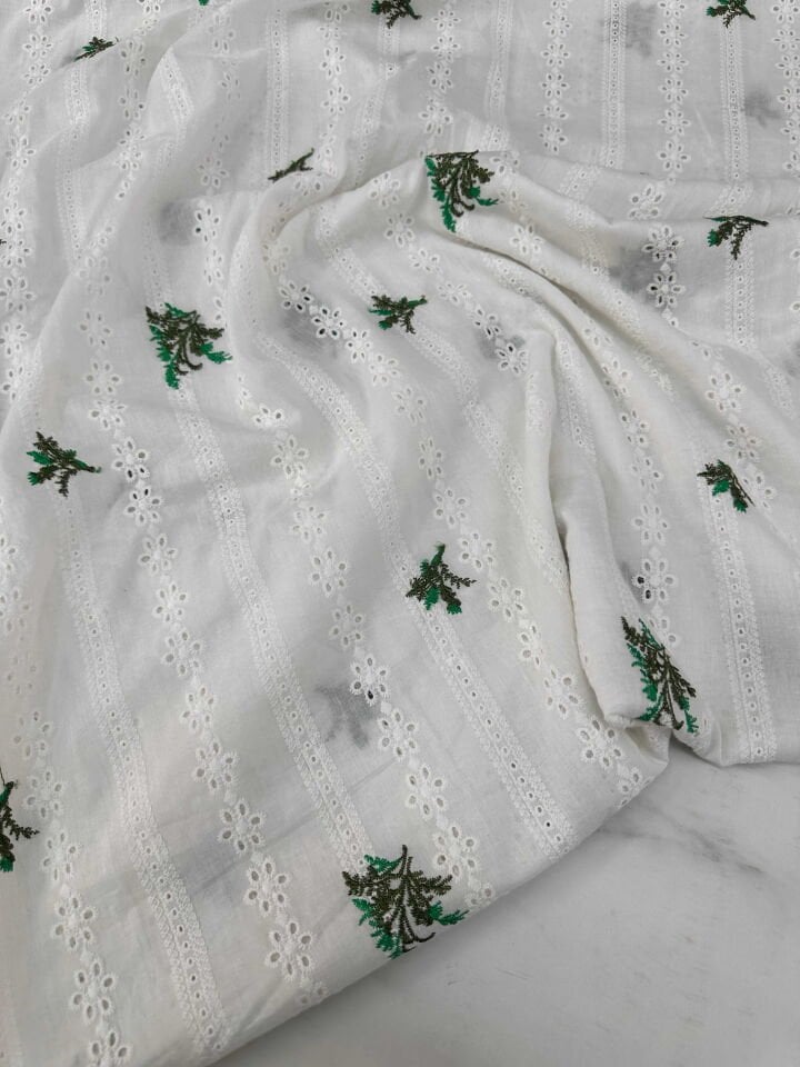 İşlemeli Nakışlı Pamuk Fisto Elbise Tunik Etek