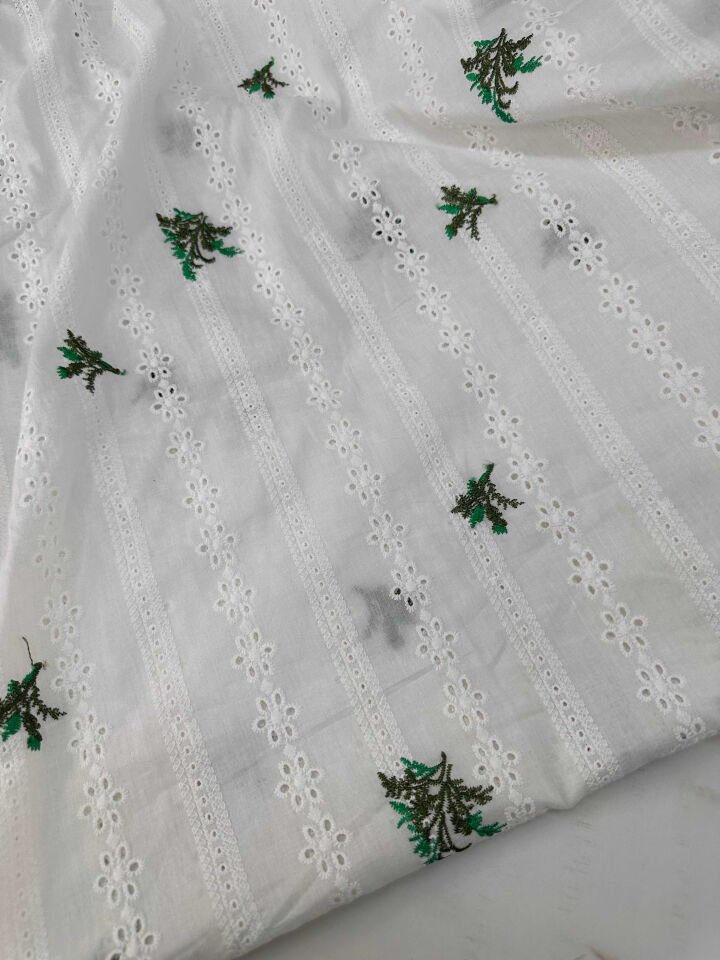 İşlemeli Nakışlı Pamuk Fisto Elbise Tunik Etek