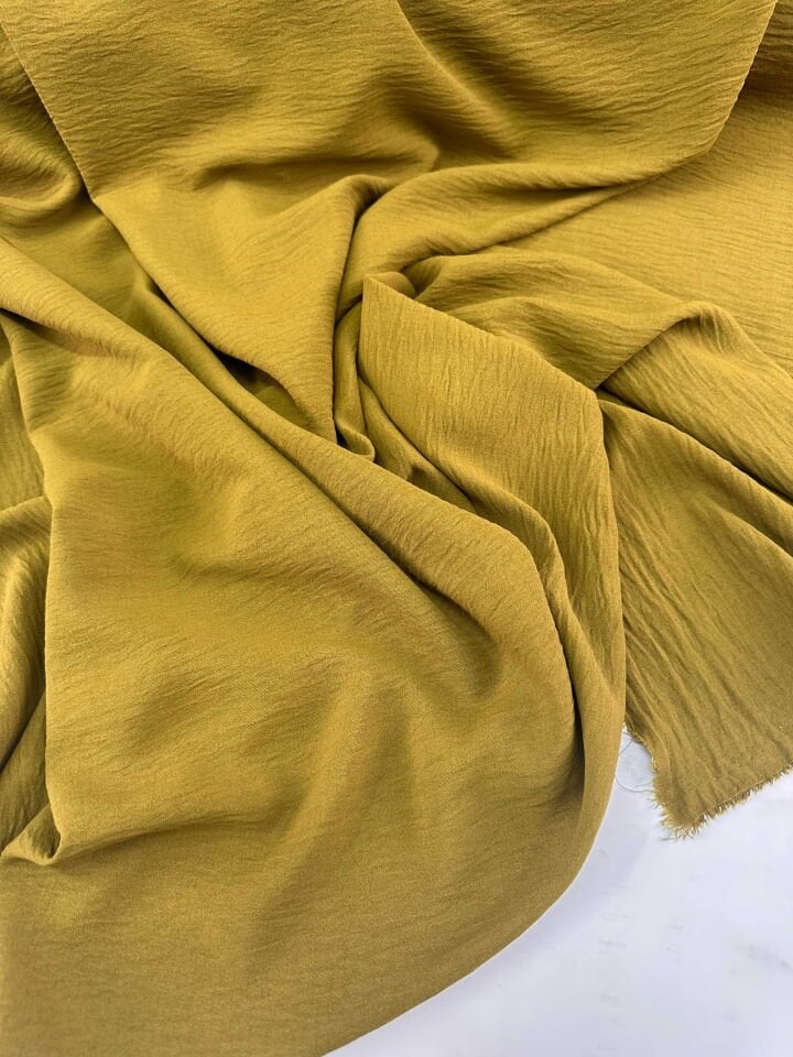 Yag Yeşili Ayrobin Krep Elbise Etek Pantolon Abaya