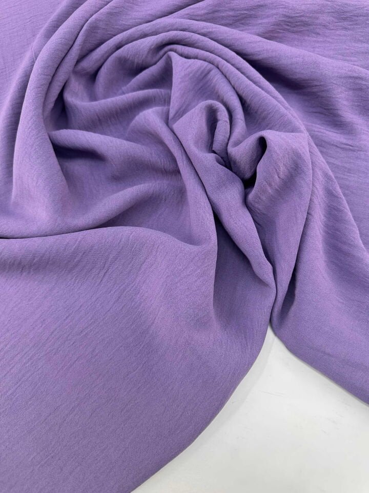 Lila Rengi Ayrobin Krep Elbise Etek Gömlek Pantolon