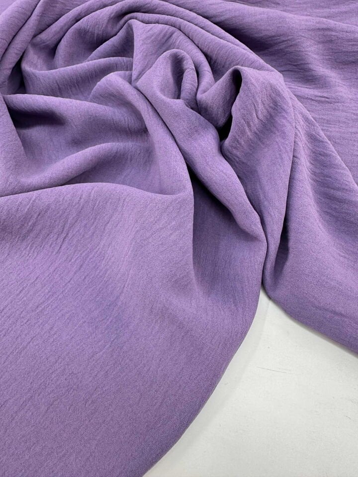 Lila Rengi Ayrobin Krep Elbise Etek Gömlek Pantolon