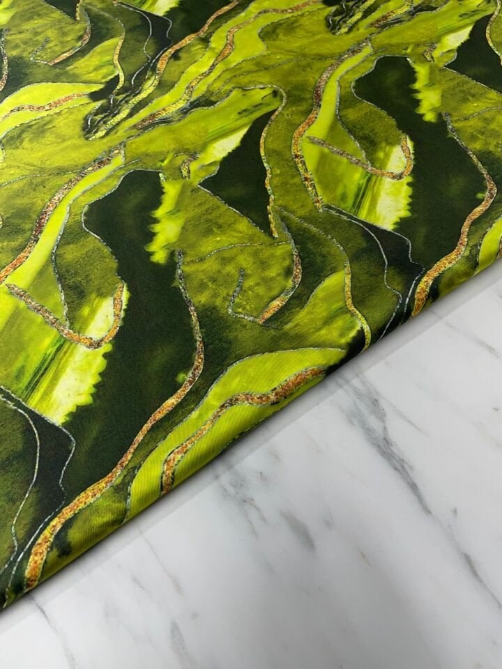 Mermer Desen Elbiselik Gömleklik Tivil Saten Kumaş