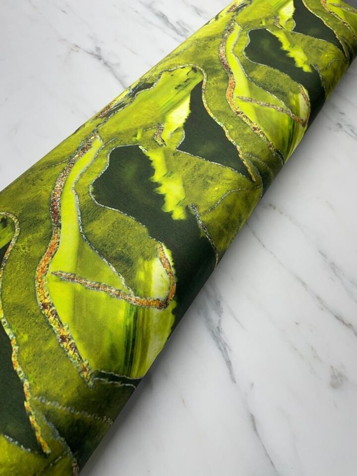 Mermer Desen Elbiselik Gömleklik Tivil Saten Kumaş