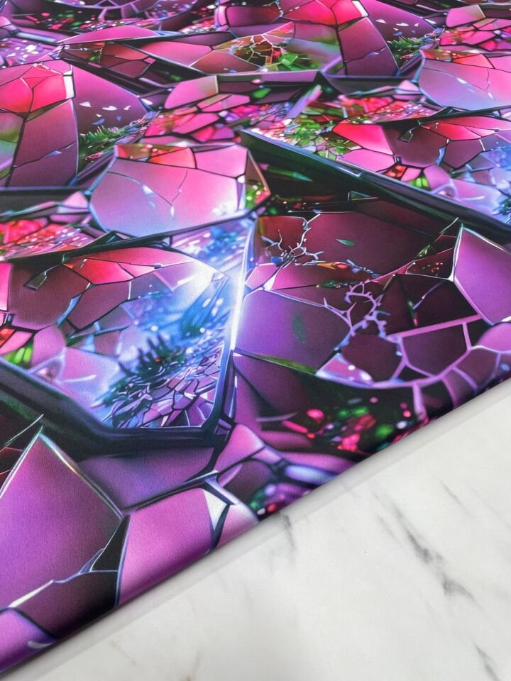 Kristal Desen Elbiselik Gömleklik Tivil Saten Kumaş