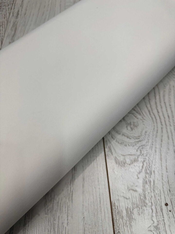 Beyaz Renk En boy Likralı Jarse Kumaş