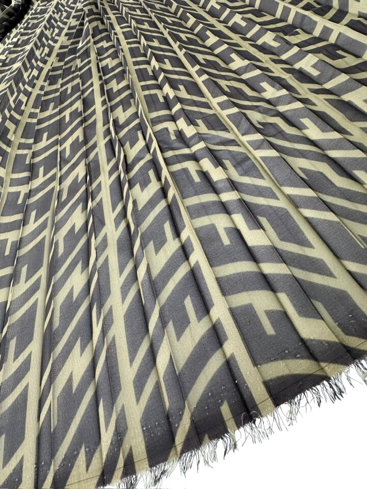 F Desen Ebiselik Eteklik Pilise Şifon Kumaş