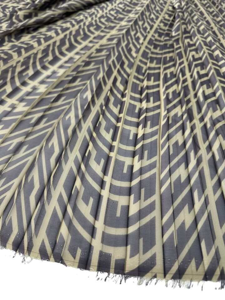 F Desen Ebiselik Eteklik Pilise Şifon Kumaş