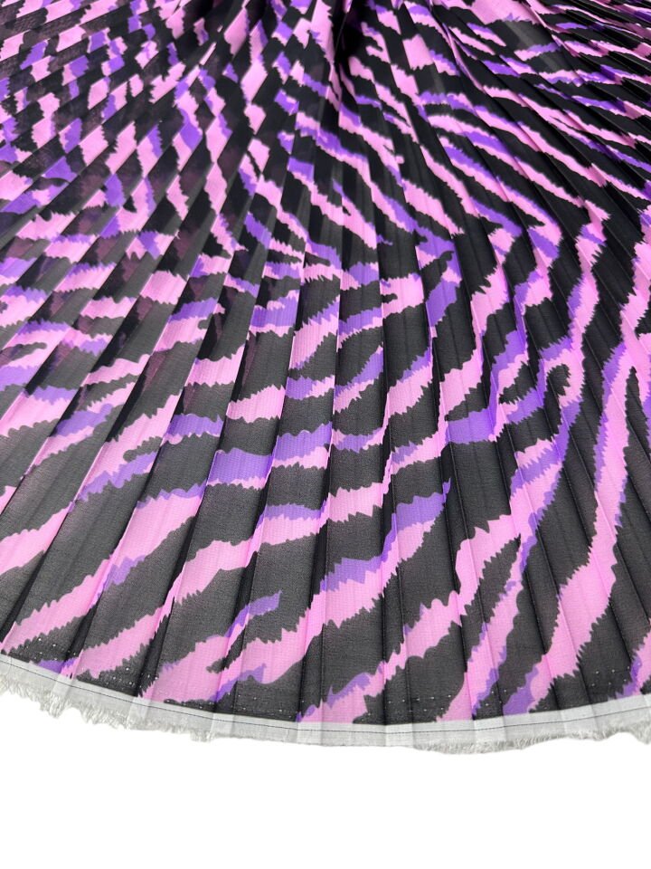 Mor Kaplan Desen Ebiselik Eteklik Pilise Şifon Kumaş