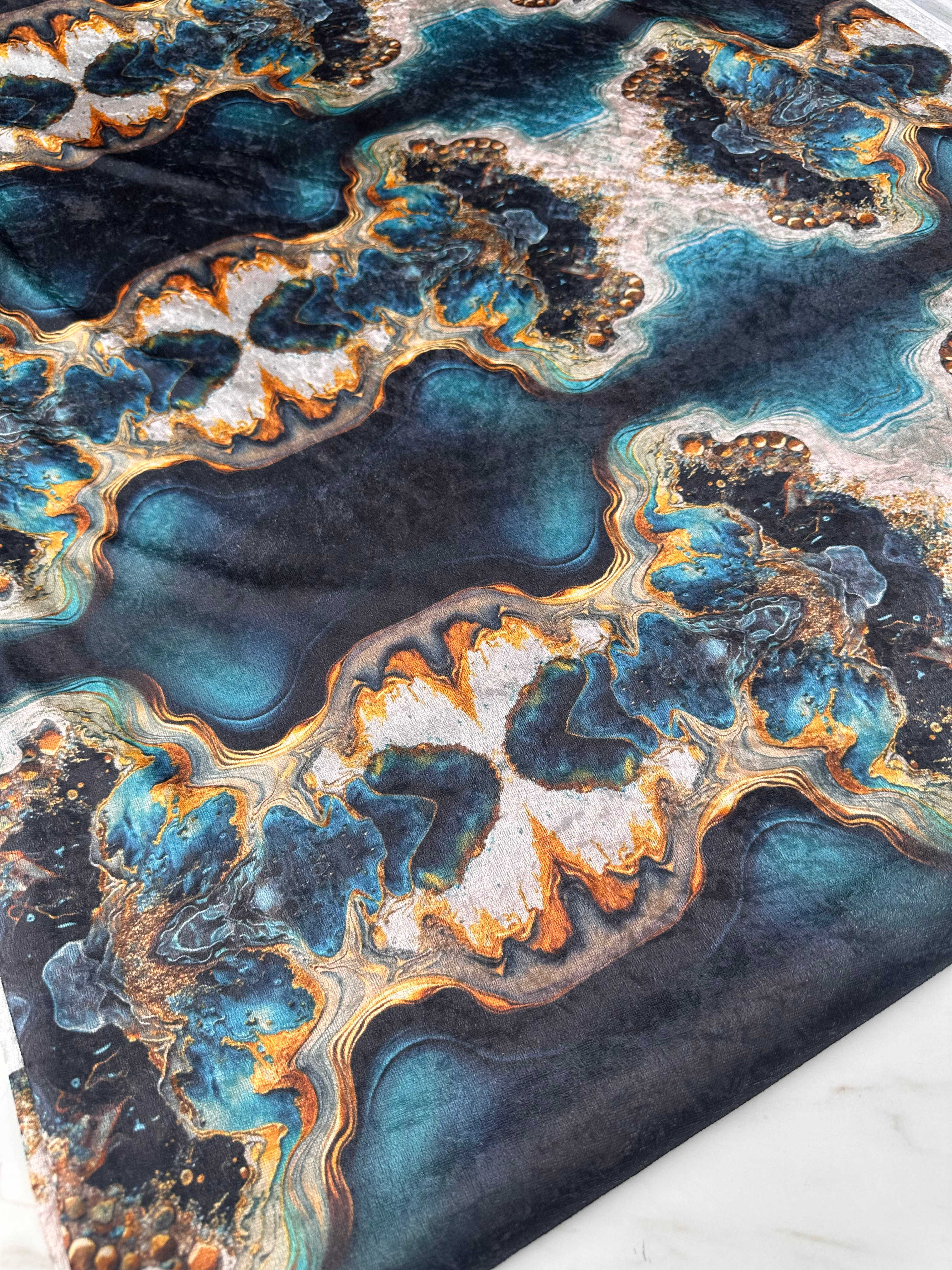 Miami Desen İnce Kadife Elbise Etek Gömlek Şalvar