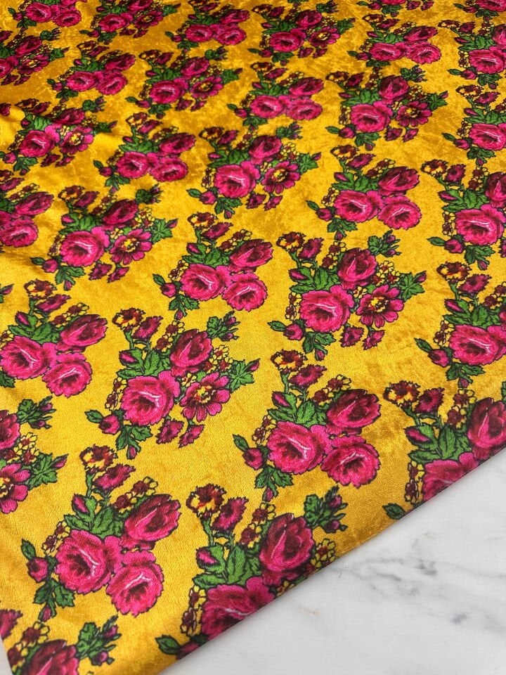 Çiçek Desen İnce Kadife Elbise Etek Gömlek Şalvar