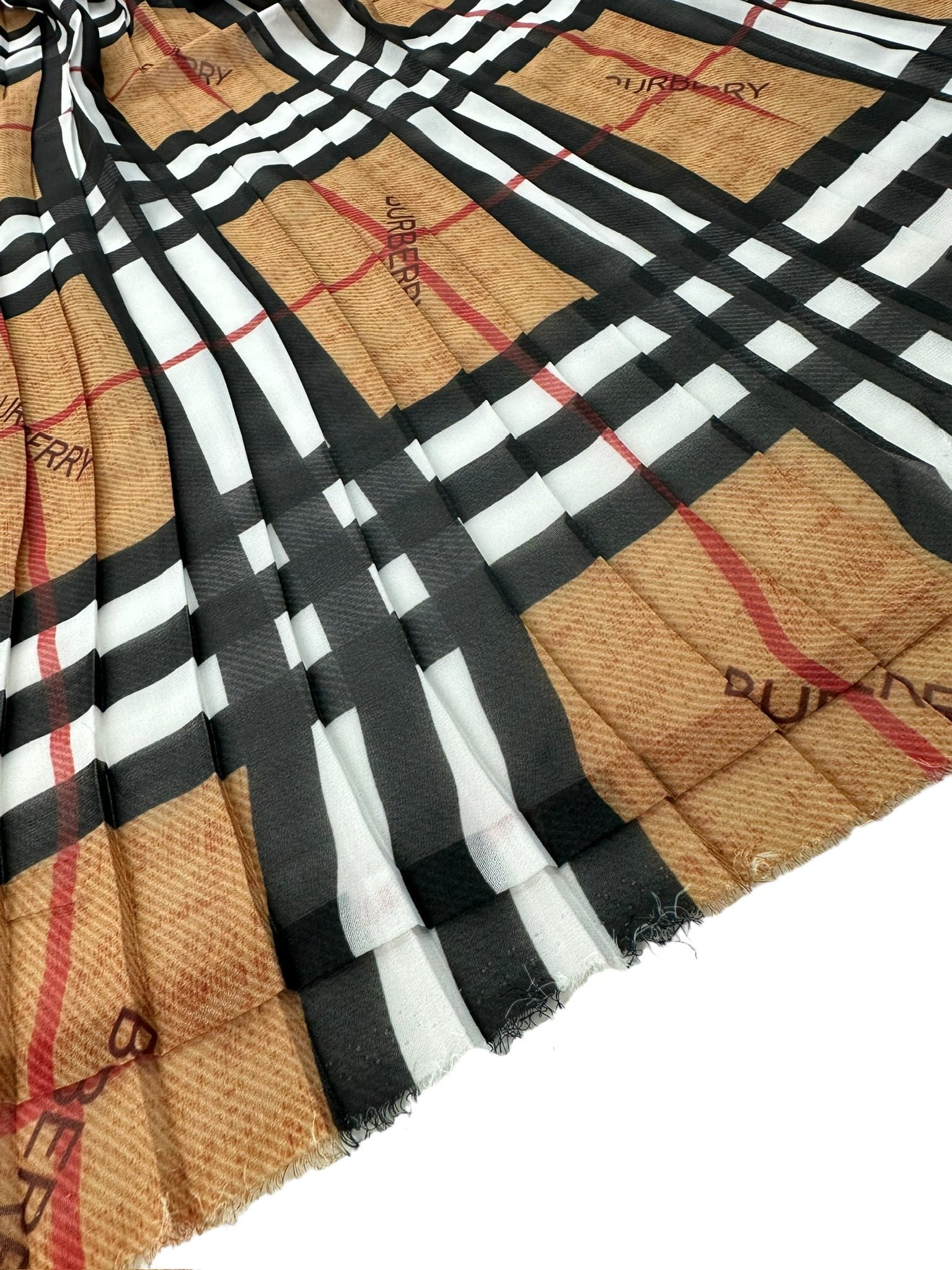 Ekose Desen Ebiselik Eteklik Pilise Şifon Kumaş