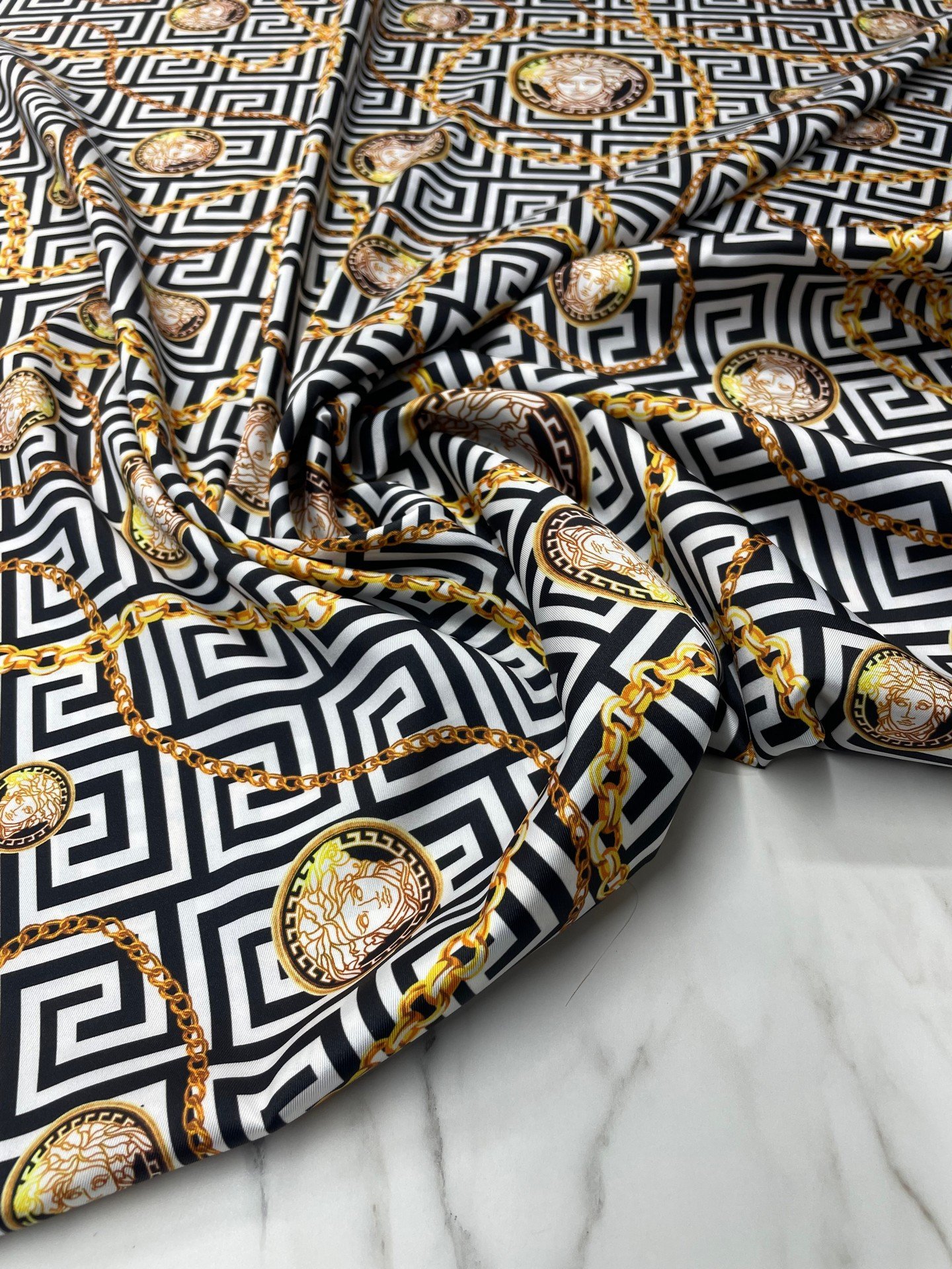 Verona Desen Elbiselik Gömleklik Tivil Saten Kumaş