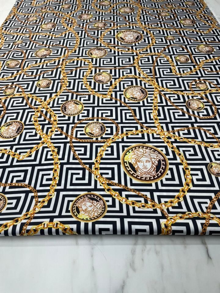 Verona Desen Elbiselik Gömleklik Tivil Saten Kumaş