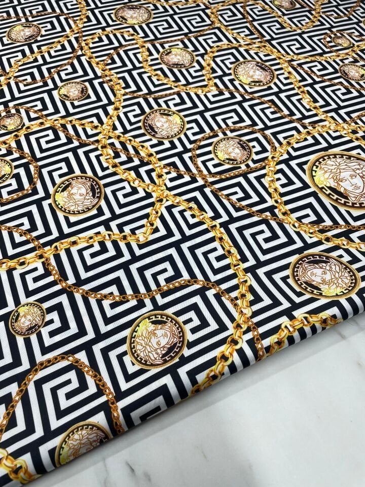 Verona Desen Elbiselik Gömleklik Tivil Saten Kumaş