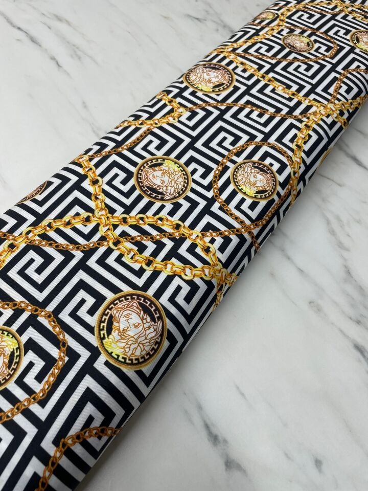 Verona Desen Elbiselik Gömleklik Tivil Saten Kumaş