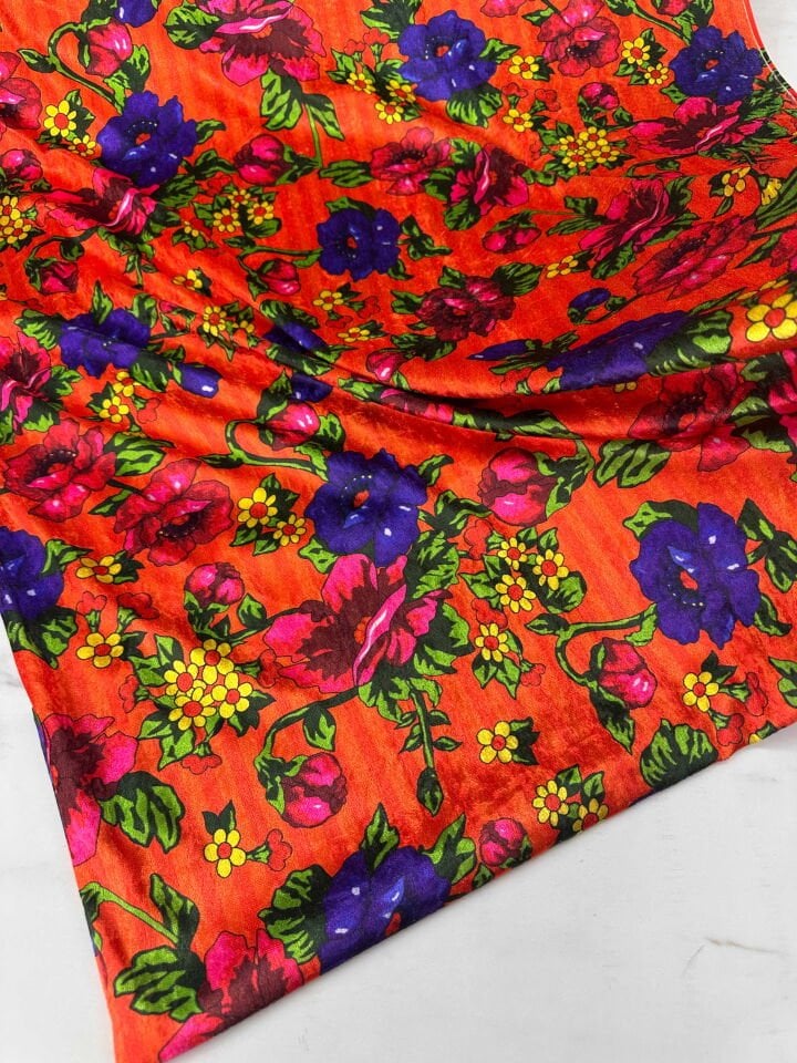 Türkmen Desen İnce Kadife Elbise Etek Gömlek Şalvar