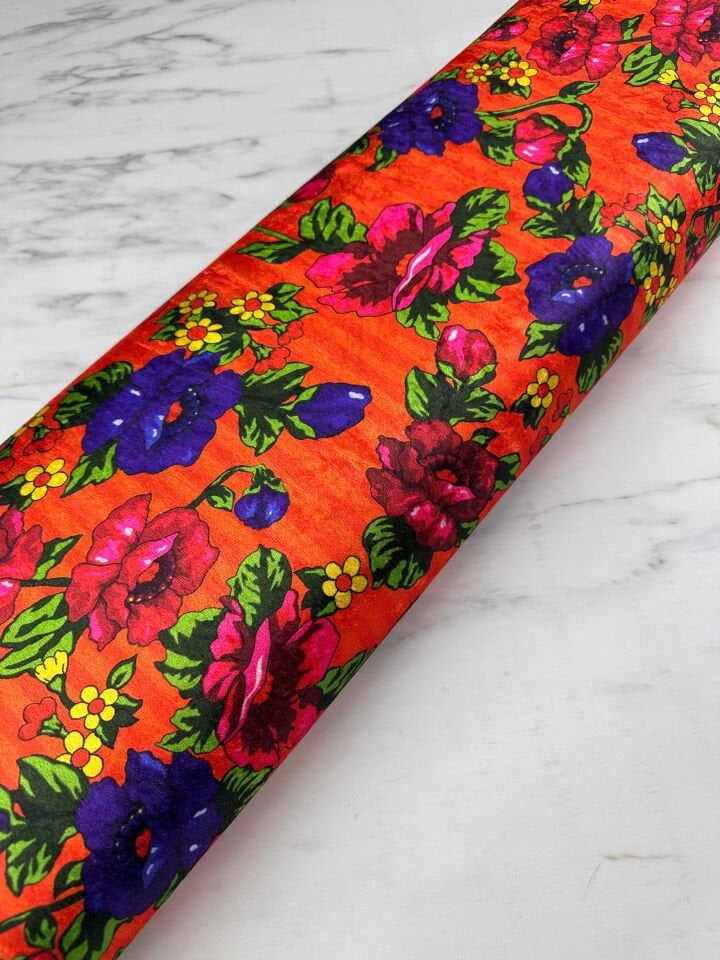 Türkmen Desen İnce Kadife Elbise Etek Gömlek Şalvar