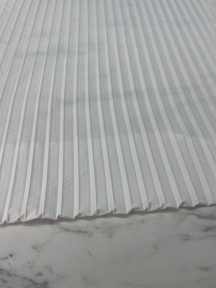 Beyaz Ebiselik Eteklik Pilise Şifon Kumaş