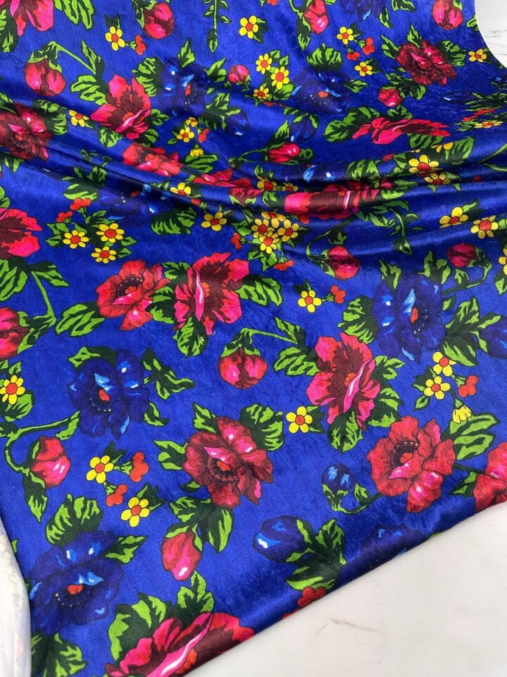 Türkmen Desen İnce Kadife Elbise Etek Bluz Şalvar