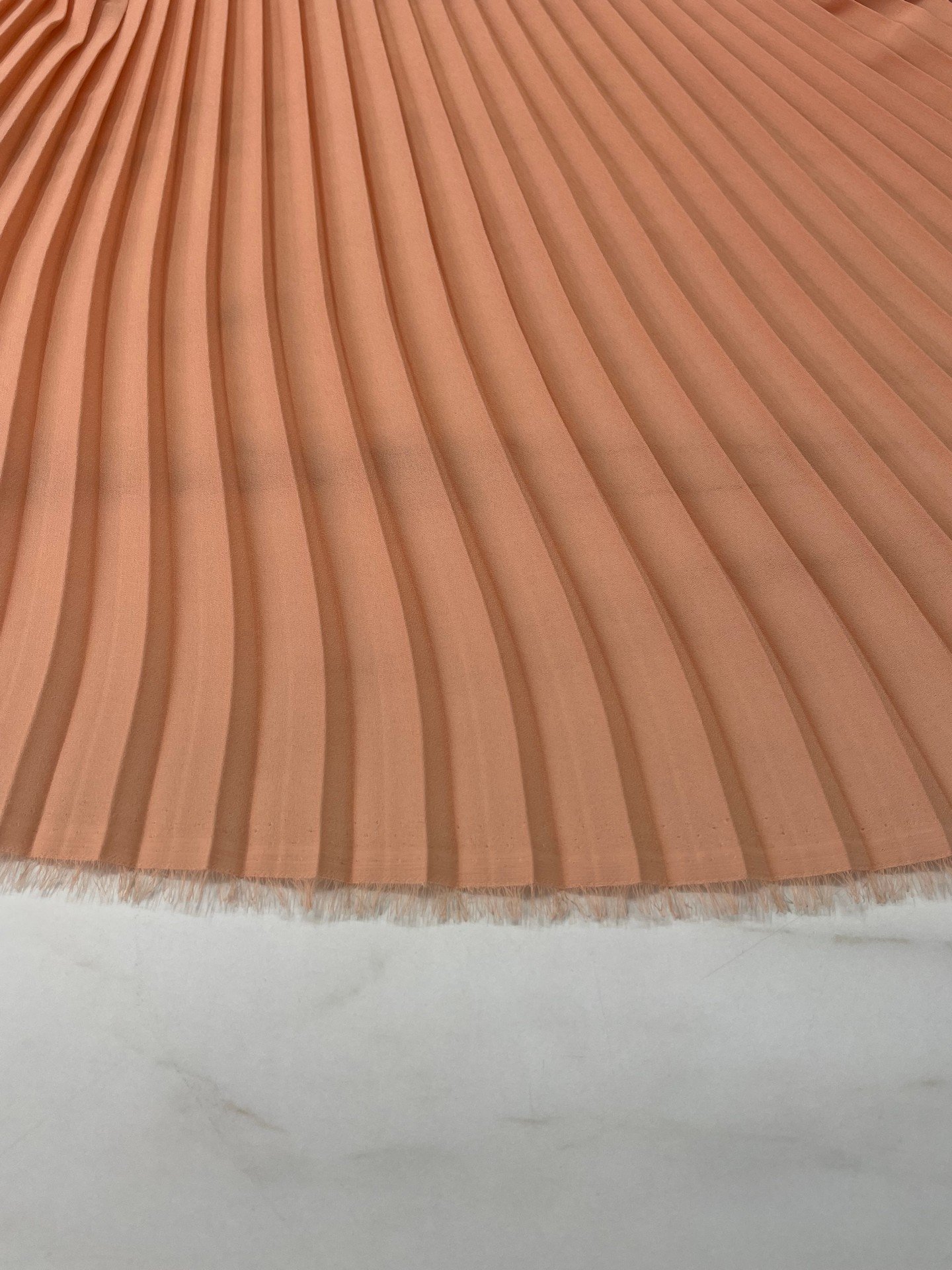 Somon Ebiselik Eteklik Pilise Şifon Kumaş