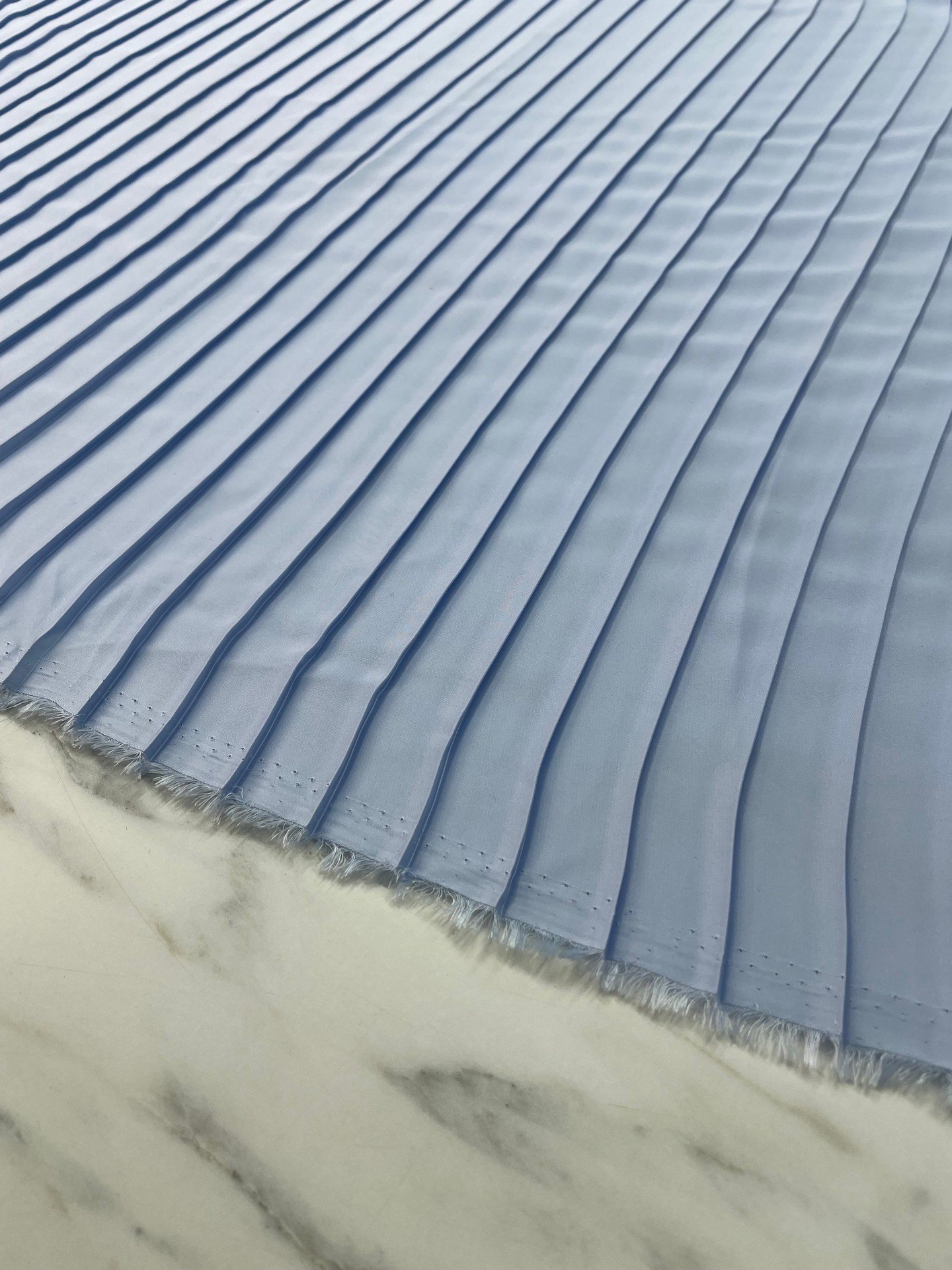 Bebe Mavisi Ebiselik Eteklik Pilise Şifon Kumaş