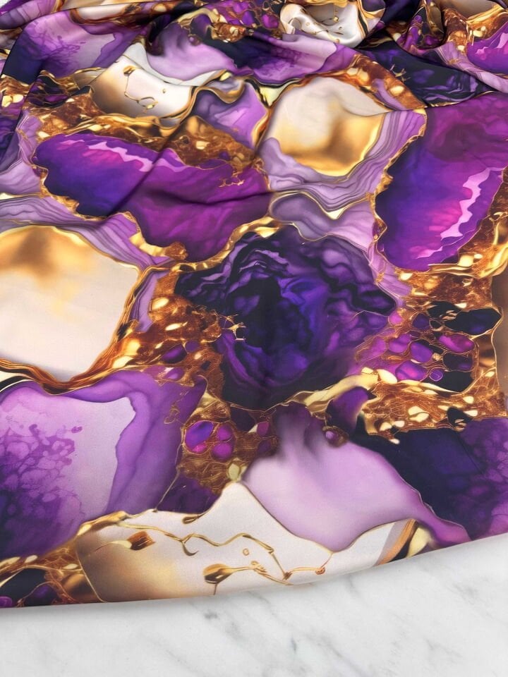 Yüz Desen Elbiselik Gömleklik Tivil Saten Kumaş