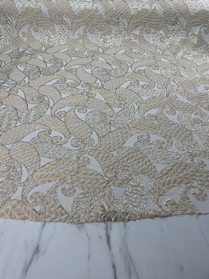 Liva Desen Elbiselik Brokar Kumaş