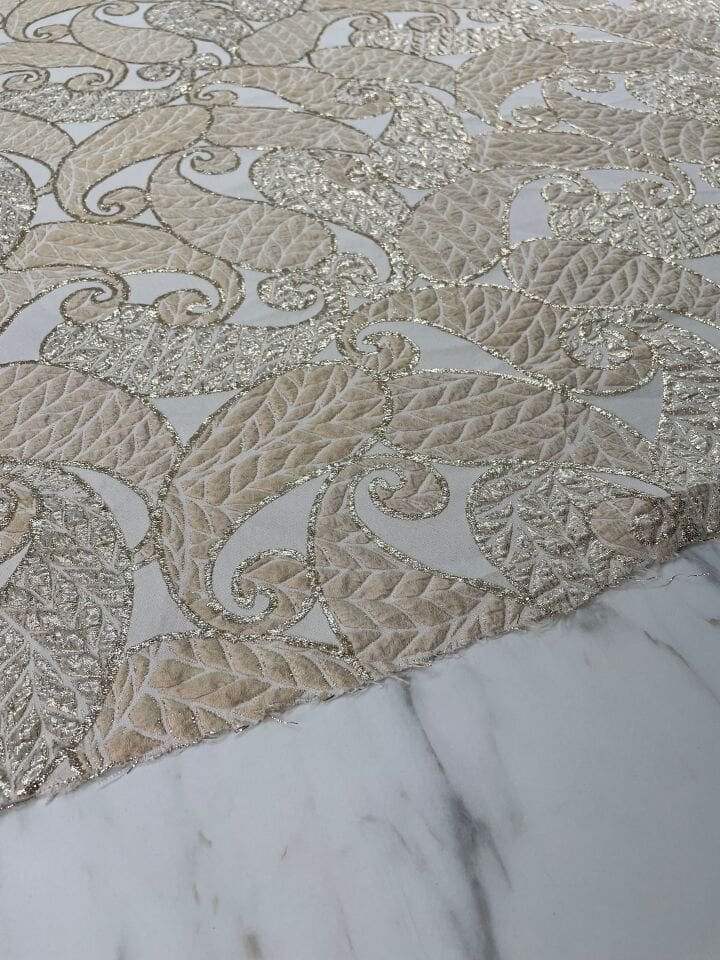 Liva Desen Elbiselik Brokar Kumaş