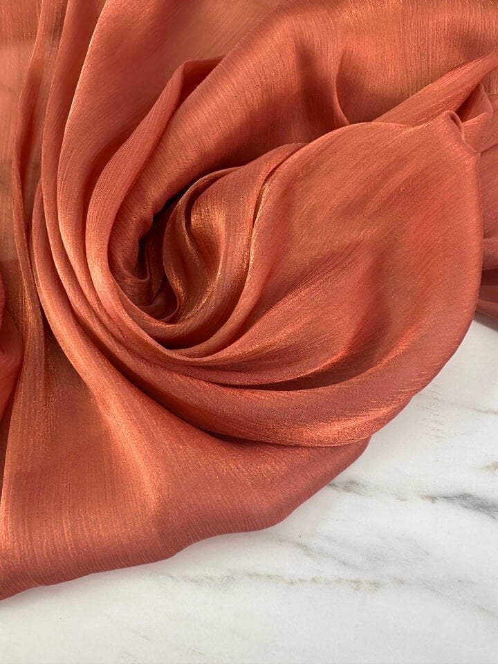 Pırıltı Şifon Krep Kumaş Işıltı Elbise Gömlek Abiye Elbise