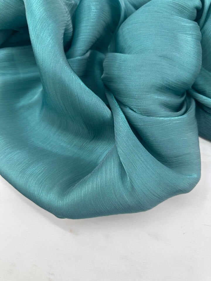 Pırıltı Şifon Krep Kumaş Işıltı Elbise Gömlek Abiye Elbise