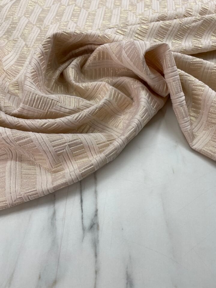 Provence Desen Elbiselik Brokar Kumaş