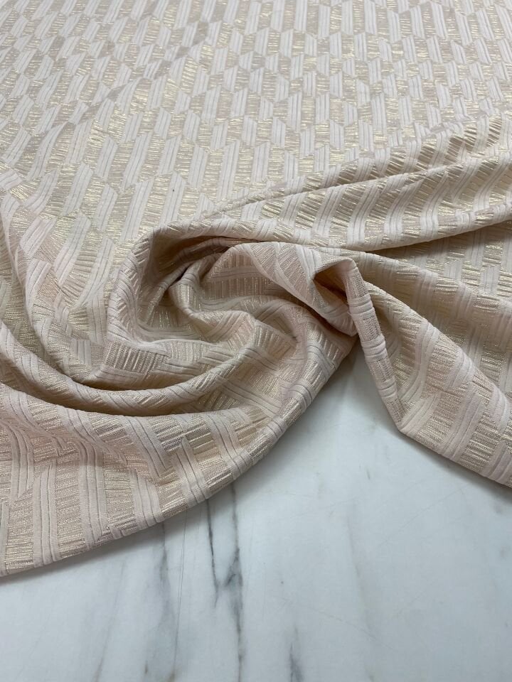 Provence Desen Elbiselik Brokar Kumaş