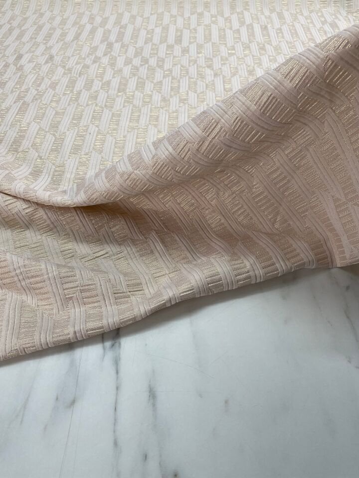 Provence Desen Elbiselik Brokar Kumaş