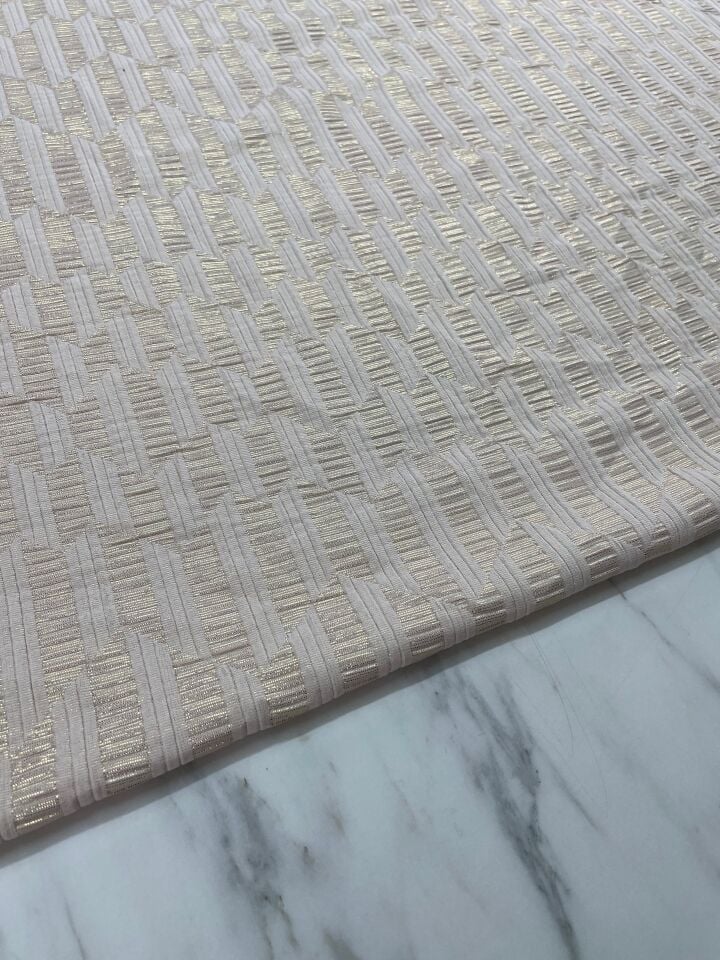 Provence Desen Elbiselik Brokar Kumaş