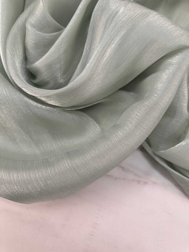 Pırıltı Şifon Krep Kumaş Işıltı Elbise Gömlek Abiye Elbise