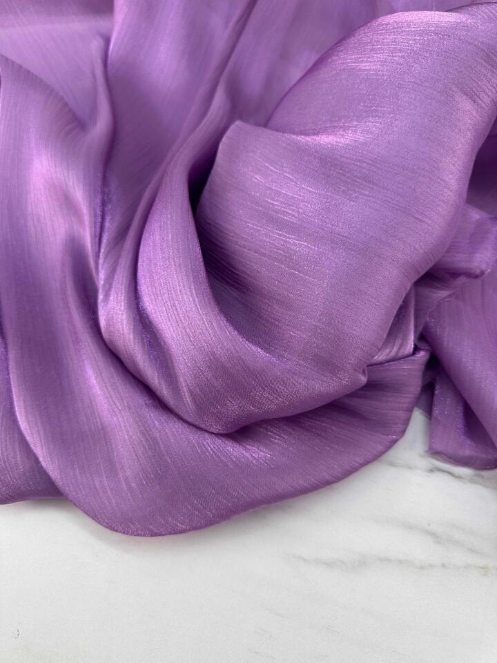 Pırıltı Şifon Krep Kumaş Işıltı Elbise Gömlek Abiye Elbise