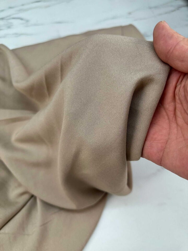 Krem Düz Viskon