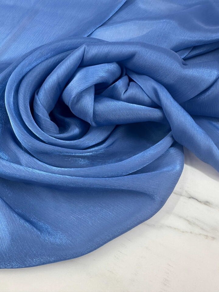 Pırıltı Şifon Krep Kumaş Işıltı Elbise Gömlek Abiye Elbise